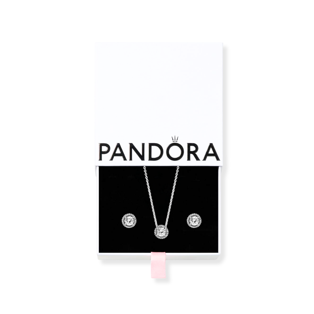 Set de collar y aretes círculo