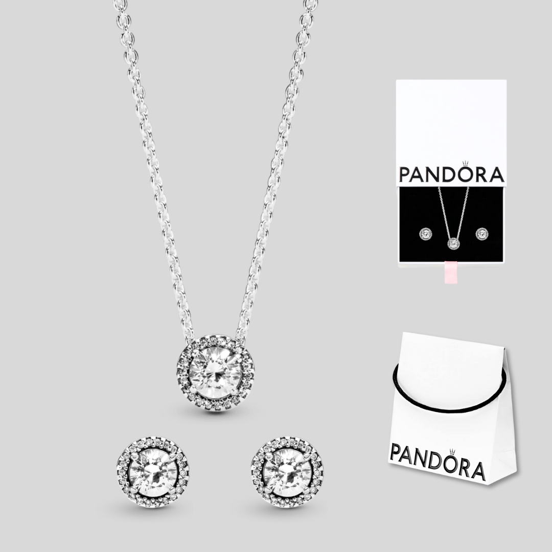 Set de collar y aretes círculo