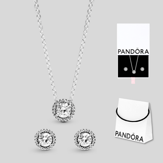 Set de collar y aretes círculo