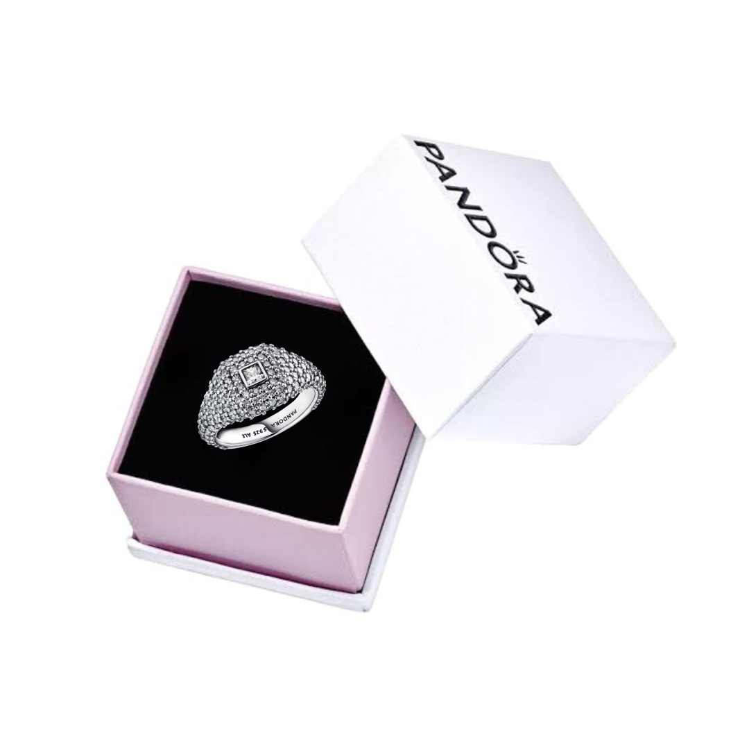 Anillo Cocktail Pave